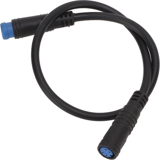 Igeteck Mittelmotor Verlängerungskabel mit 4-Pin Stecker und Buchse für Elektrofahrrad 850C Display und Knopf in Schwarz - Bild 1