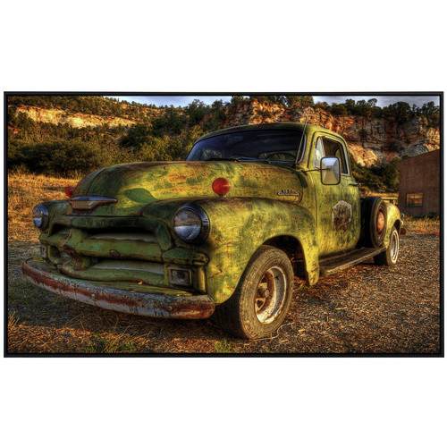 papermoon EcoHeat Infrarotheizung Vintage Pick Up Truck in Bunt mit Matt-Effekt, App-Steuerung und Überhitzungsschutz - Bild 2
