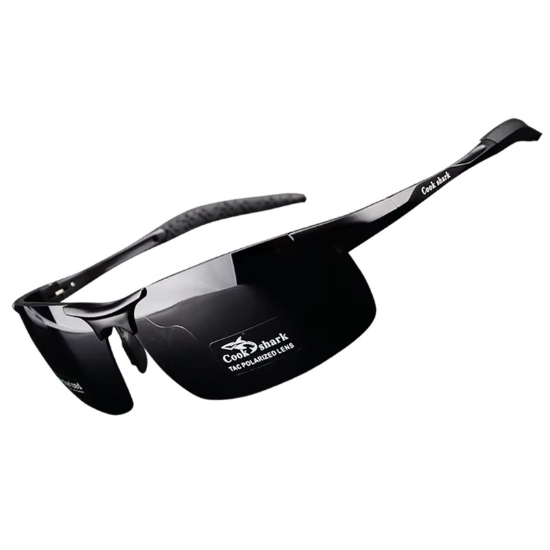 Cook Sharks Sonnenbrille, Herren, Vollrand, Aluminium, schwarz, polarisiert - Bild 3