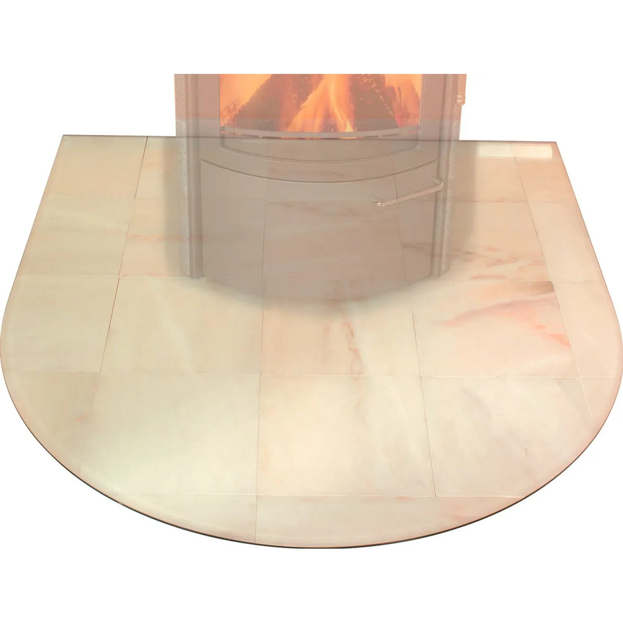 Hark Glasbodenplatte Groß mit Facettenschliff, transparent, B/T/H: 130,0 x 123,0 x 0,8 cm - Bild 1