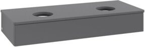 V&B Waschtischunterschrank Antao mit Beleuchtung, Anthrazit lackiert, B/T/H: 120 x 50 x 19 cm - Bild 1
