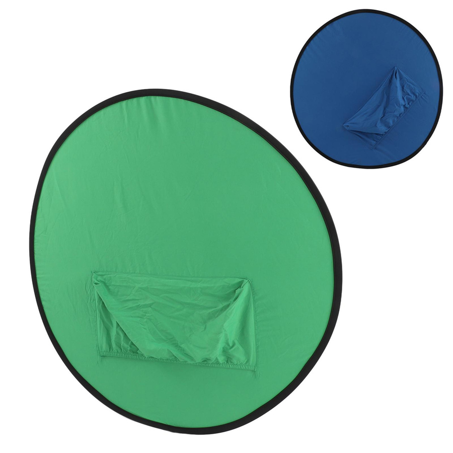 2 in 1 Chromakey Hintergrundleinwand shoemst faltbar und tragbar in Blau und Grün für Fotografie und Live-Streaming - Bild 3