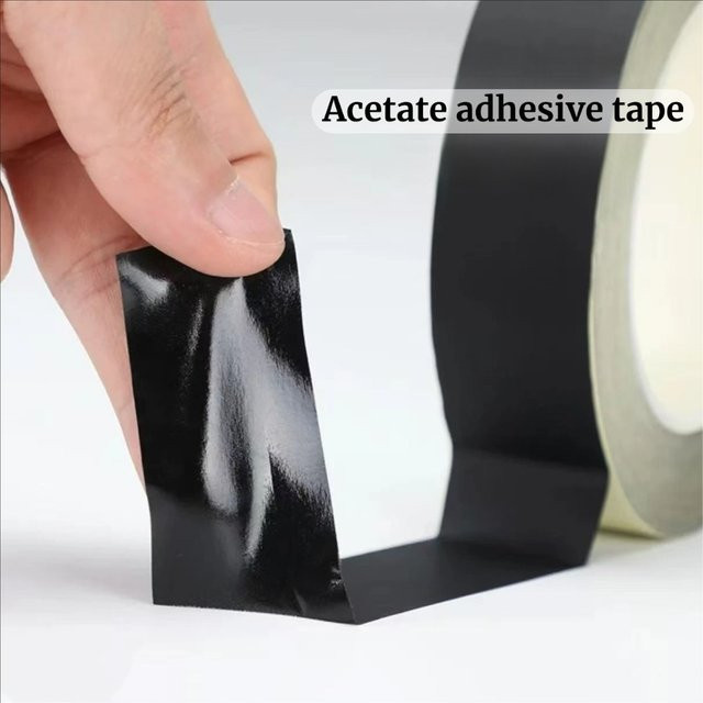 Selbstklebendes schwarzes Acetat-Isolierband für Telefon, LCD, Laptop, PC und Kabelwickel, 30 m - Bild 1