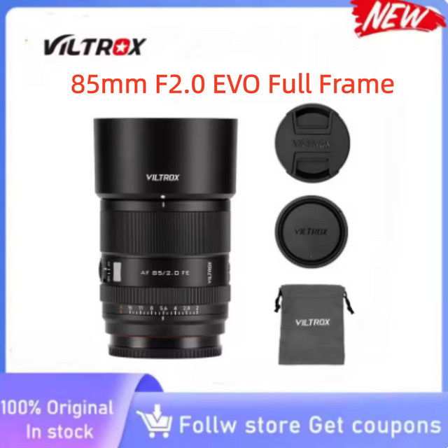 Viltrox AF 85mm F1.8 EVO Vollformat-Autofokus-Objektiv für Sony E Mount, Schwarz - Bild 1