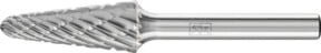 PFERD Hartmetall Hochleistungsfrässtift NON-FERROUS Rundkegel KEL in Silber, Durchmesser: 12 mm, Länge: 30 mm, Schaft-Durchmesser: 6 mm für NE-Metalle - Bild 1