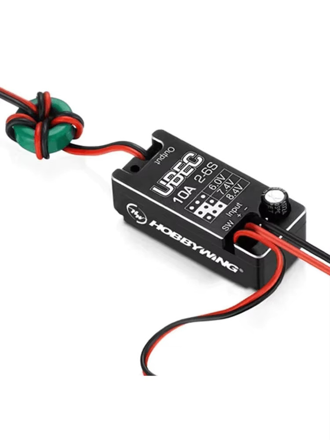 HobbyWing 10A V2 UBEC Spannungsreglermodul wasserdicht für RC-Autos, Schwarz - Bild 2