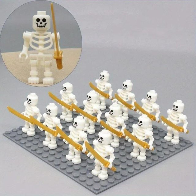 MagicMonkey Skelett-Soldaten Halloween Bausteine 5-teiliges Set - Bild 1