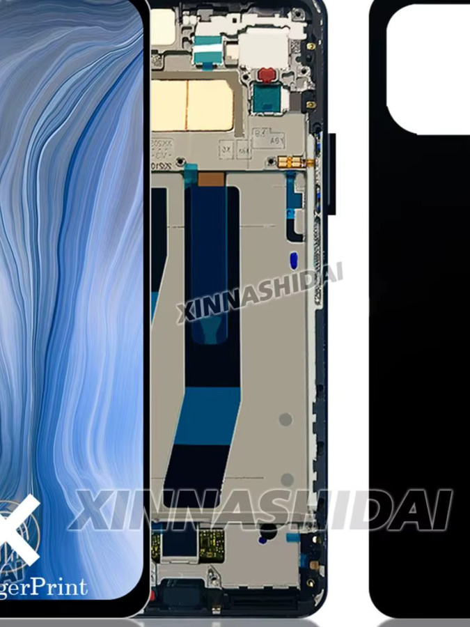 Xiaomi Mi 11 Lite TFT Display mit Rahmen und Touchscreen Digitizer Ersatzteil in Schwarz oder Blau - Bild 3