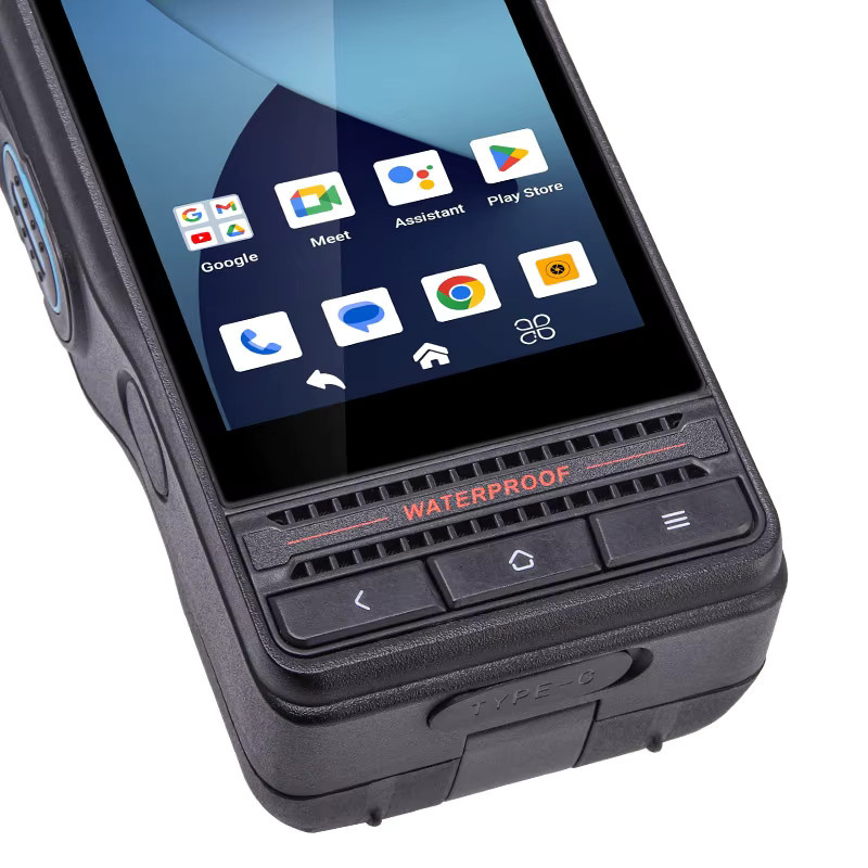 Uniwa P8 DMR/Analog Dual-Mode Smart Walkie-Talkie mit Touchscreen, Android 14, Wasserdicht, 5000mAh, UHF & VHF Dual-Band, Schwarz - Bild 5