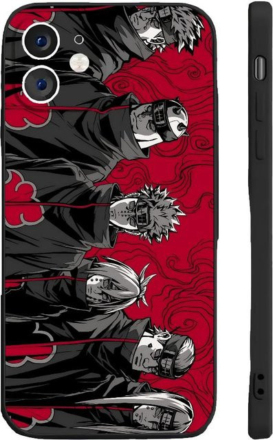 Anime Naruto Handyhülle aus weichem Silikon für iPhone 16 15 14 13 12 11 Pro Max Plus in Schwarz und Multicolour - Bild 1