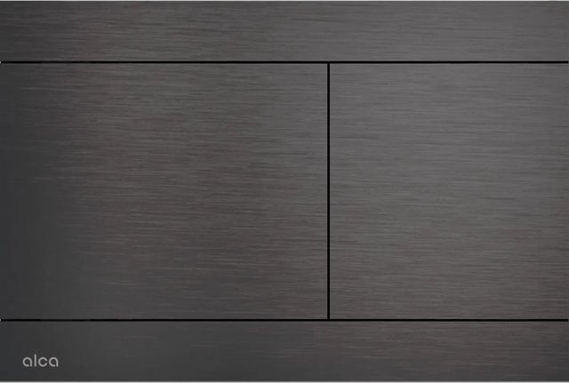 Alcadrain Betätigungsplatte FUN-GM-B Dual Flush aus Edelstahl in Gun Metal matt gebürstet - Bild 1