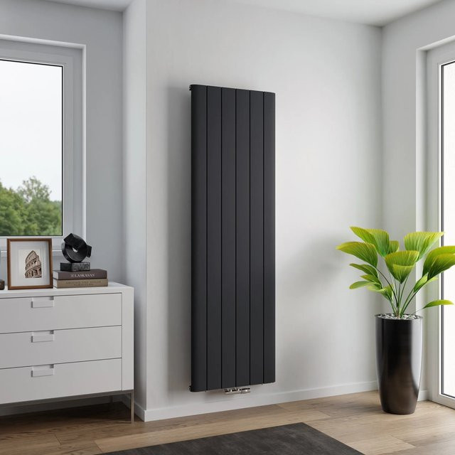 Ximax Aluminium-Heizkörper Trigo mit Mittenanschluss in Anthrazit, Leistung 1.151 W, Breite: 180 cm, Höhe: 56,5 cm - Bild 1