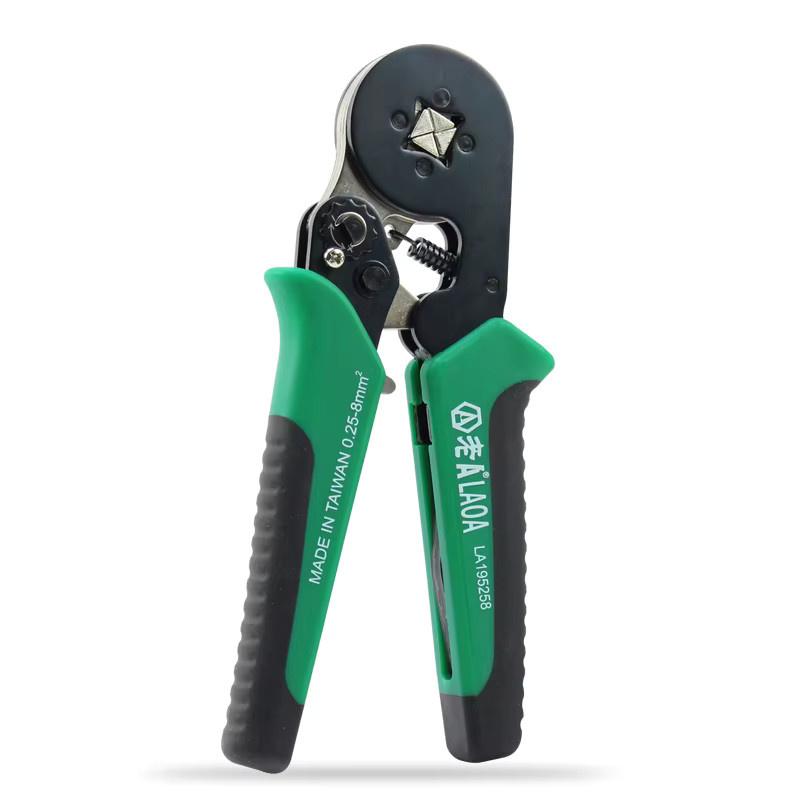 Laoa Mini Crimpzange für Elektriker zur präzisen Aderendhülsenpressung 0,25-8mm² in Grün - Bild 4