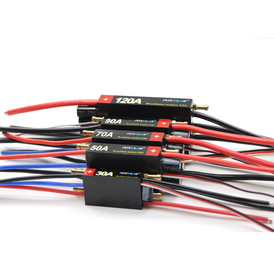 FlyColor RC Boot ESC Wasserdichter Brushless Geschwindigkeitsregler mit Programmkarte - Bild 2