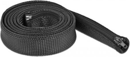 Delock Geflechtschlauch aus Polyester in Schwarz, Durchmesser: 20 mm, Länge: 2 m - Bild 1