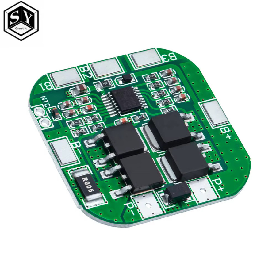 Baishundianzi 4S Li-Ion BMS PCM Batterieschutzplatine für 14,8V / 16,8V 18650 Lithium Batterien, Farbe: Grün - Bild 2
