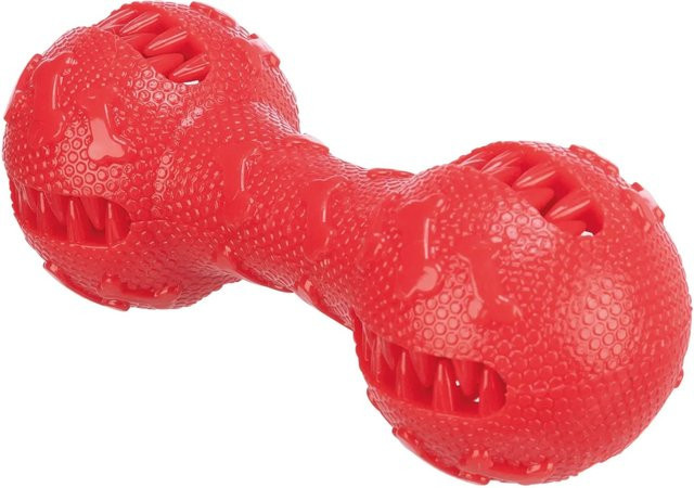 Jollypaw Hantel TPR, 16 cm, Rot - Bild 1