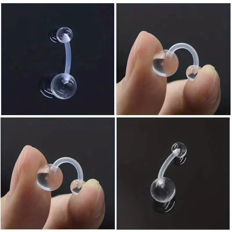 Piercing-Set Kunststoff, transparent, Unisex - Bild 5