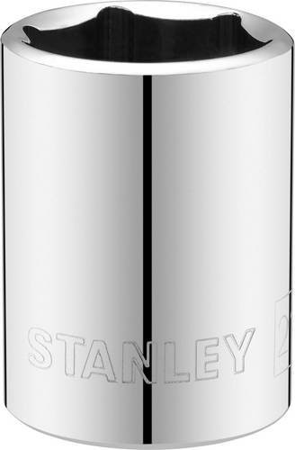 Stanley 6-Kant Stecknuss 22 mm mit 1/2 Zoll Antrieb in Silber - Bild 1