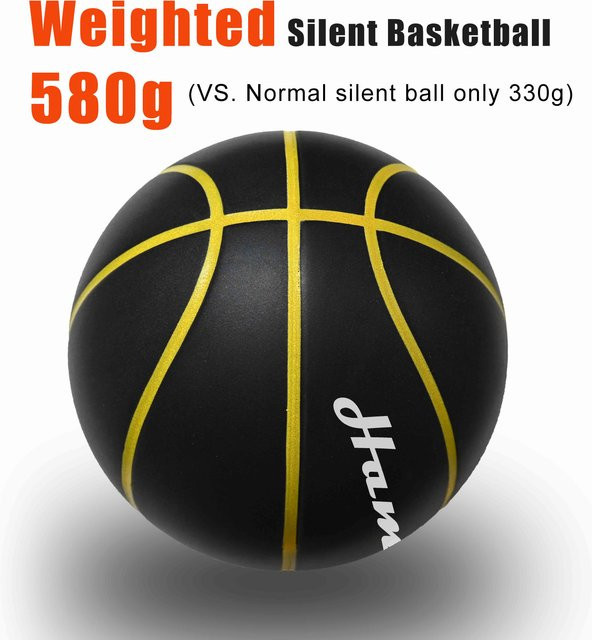 Hambo Silent Basketball, Schaumstoff, Orange, Schwarz - Bild 1