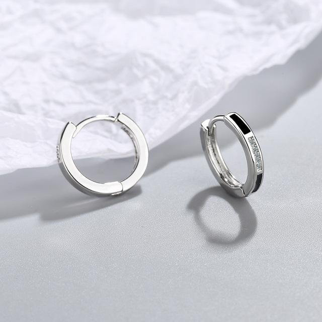 YIRAN Jewelry Ohrring, 925 Silber, Diamant, Weiß, Damen - Bild 1
