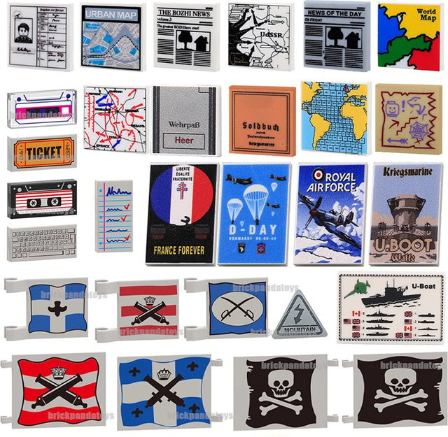 BRICKPANDA Piratenflagge, Zubehör, Piraten - Bild 1