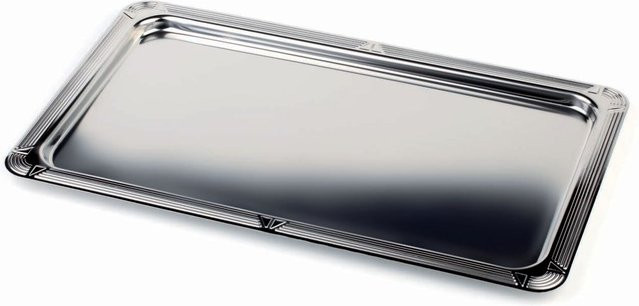 APS GN 1/1 Tablett PROFI LINE aus Edelstahl in Silber, rechteckig, B: 32,5 cm, T: 53 cm, H: 1,5 cm - Bild 1