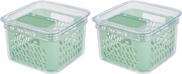 ERNESTO Kühlschrankaufbewahrung Frischebox klein 2er-Set - Bild 1