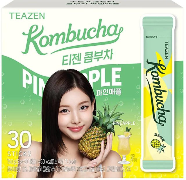 Teazen Kombucha Instant-Drink Pineapple 30 Stück - Bild 1