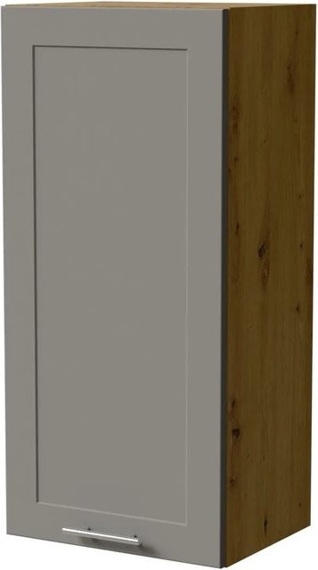 Feldmann-Wohnen Hängeschrank Oslo W4 in Eiche Artisan und Dust Grey Matt, B/T/H: 45 x 32,5 x 96 cm - Bild 1
