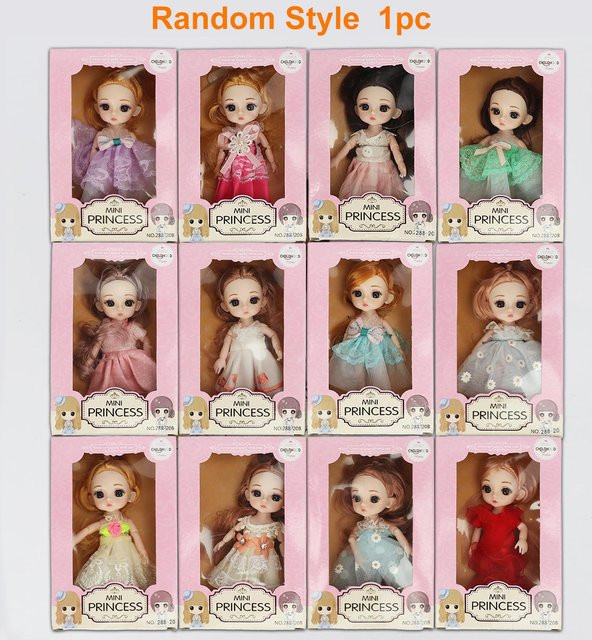 Wucifang Bags Mini Niedliche Puppe Mädchen, Prinzessin, braun, ab 3 Jahren - Bild 1