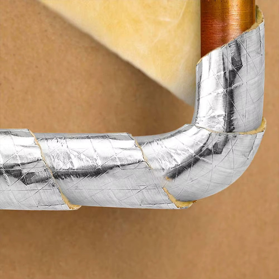 LEENKEA Fiberglas-Rohrisolierung mit Isolierfolie in Silber, 10 m Länge - Bild 5