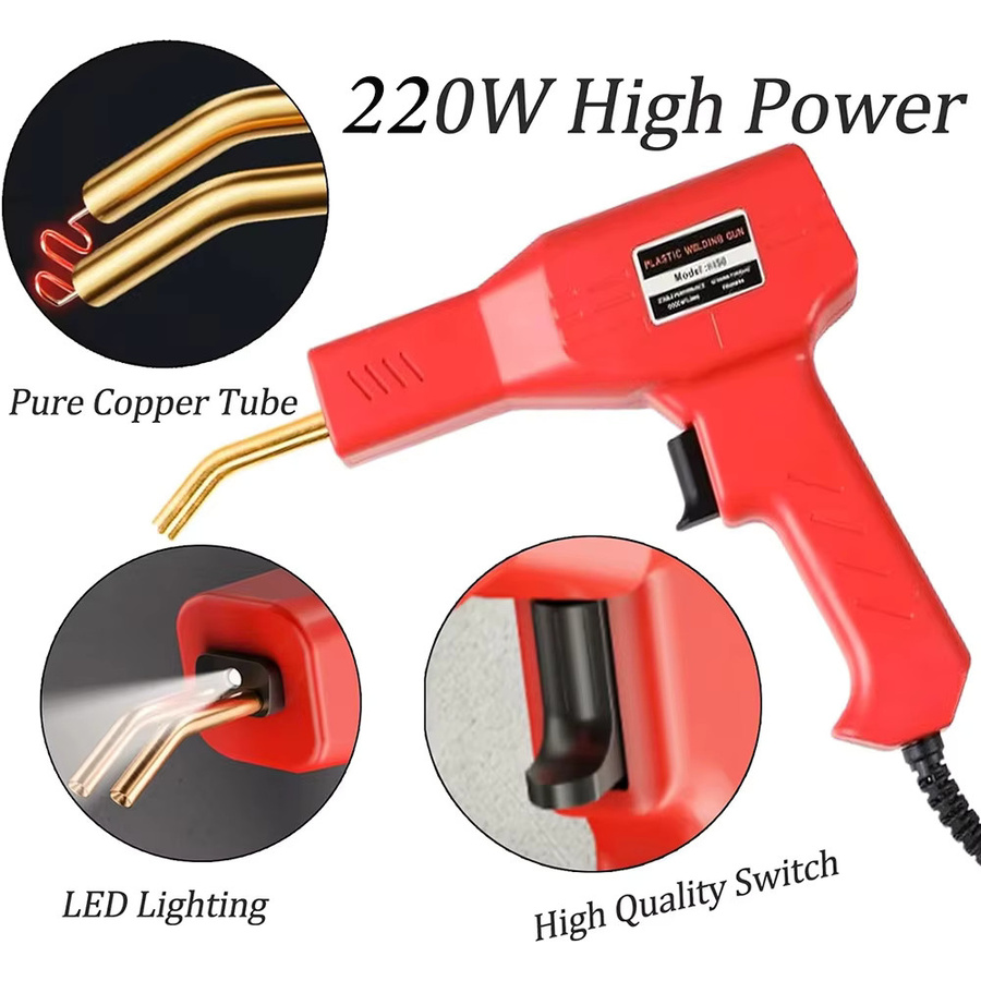 Besper Kunststoff Schweißer Kit mit 220 W/50 W Heißer Hefter und Lötkolben zur Stoßstangen-Reparatur und Kunststoff-Reparatur - Bild 3