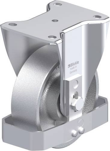 Blickle Stahlblech-Bockrolle BH-G 150K-FS in Silber, Rad-Durchmesser: 150 mm, Tragfähigkeit: 900 kg - Bild 1