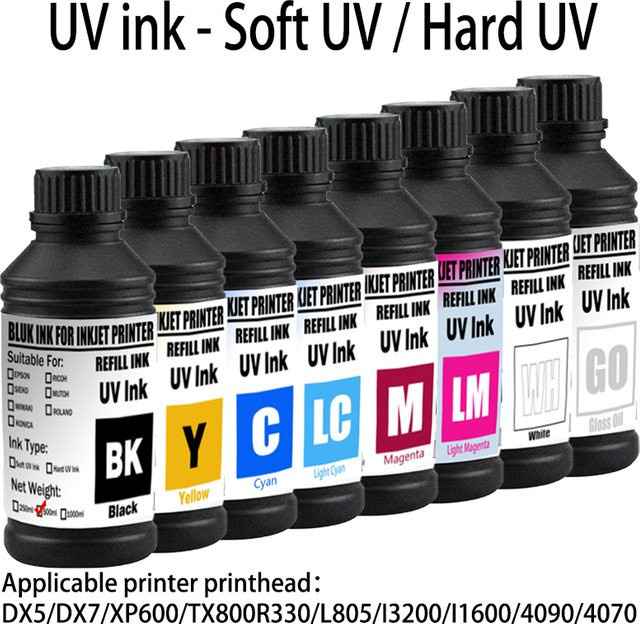 Epson UV-Tinte für LED-UV-Drucker als Harttinte oder Softtinte, 500 ml - Bild 1
