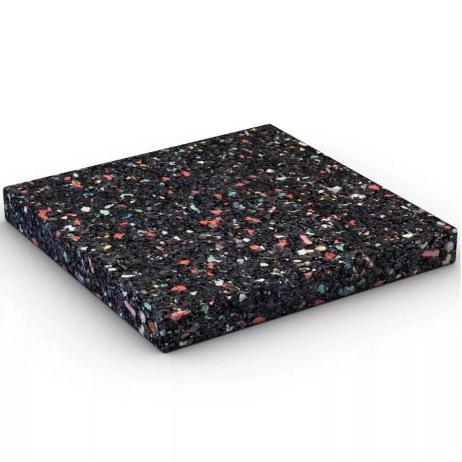 Karibu Unterlegpads aus Gummi für Gartenhäuser, Schwarz, 288 Stück, B/T/H: 7 x 7 x 0,8 cm - Bild 2