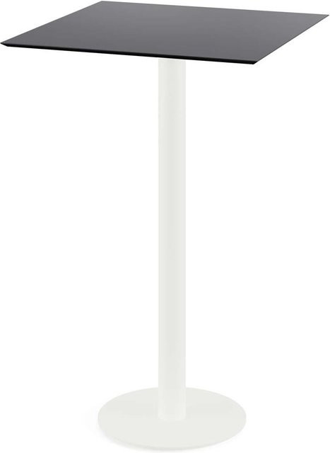 Feros Urban Stehtisch mit HPL-Platte in Schwarz, B/T/H: 70 x 70 x 109,2 cm - Bild 1