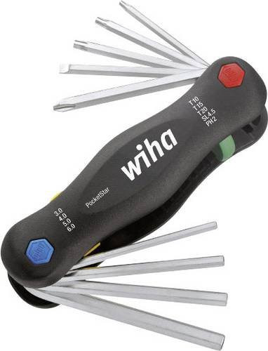 Wiha PocketStar Multitool 9-teiliges Winkelschraubendreher-Set in Schwarz - Bild 1