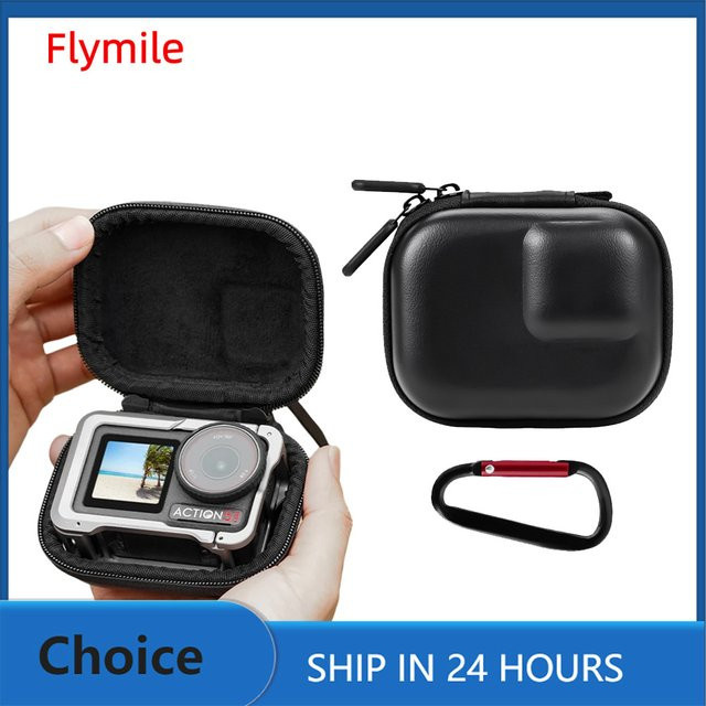 Flymile Aufbewahrungskoffer und Tragetasche für DJI OSMO Action 5 Pro und Insta360 Ace Pro 2, Schwarz - Bild 1