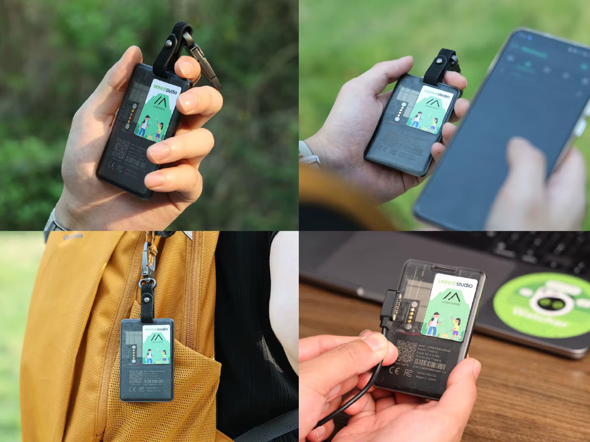 Sensecap T1000 E Meshtastic Tracker LoRa MeshCore mit GPS und Bewegungssensor, 868MHz, IP65, Schwarz - Bild 3