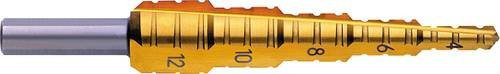 Exact 05377 HSS Fräs-Stufenbohrer mit TiN-Beschichtung in Gold, Gesamtlänge: 8 cm - Bild 1