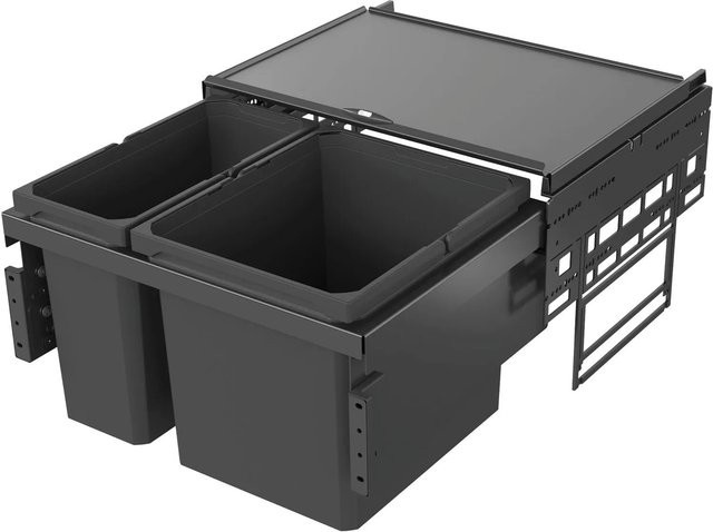 Vauth-Sagel Abfalltrennsystem Envi Space in Lava für Korpusbreite 60 cm - Bild 1