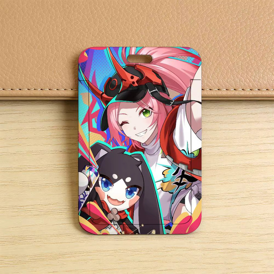 Honkai Star Rail Rappa Transparenter Kartenhalter aus Kunststoff mit Schiebeabdeckung und Schlüsselband in Multicolour - Bild 6