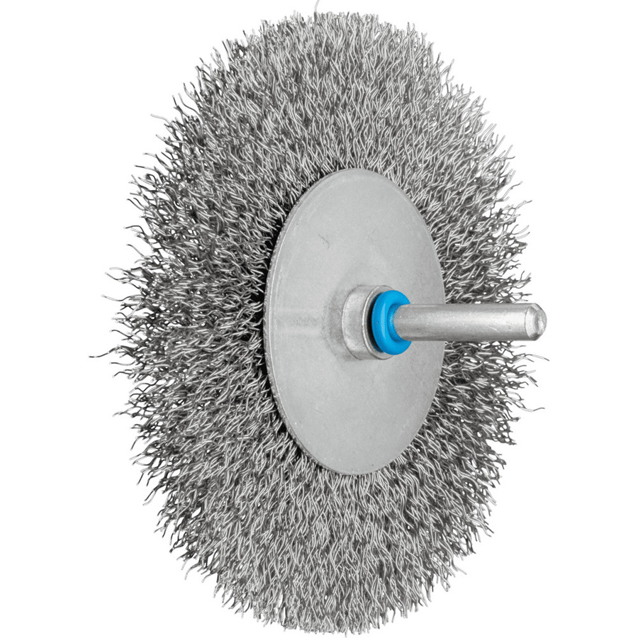 PFERD TOOLS Rundbürste ungezopft aus Edelstahl mit Ø 100 x 10 mm und 6 mm Schaft Durchmesser - Bild 1