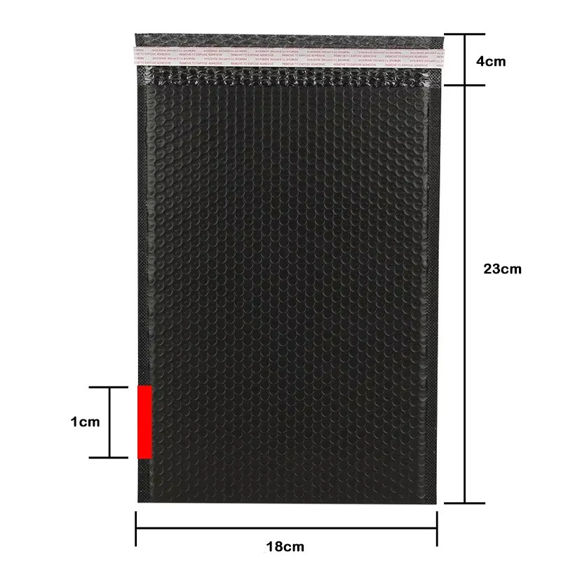 Schwarze selbstklebende Blasenverpackung Umschläge aus Kunststoff für den sicheren Versand, 50 Stück - Bild 2