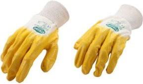 BGS Nitril-Handschuhe in Gelb Größe XL nach EN 388 - Bild 1