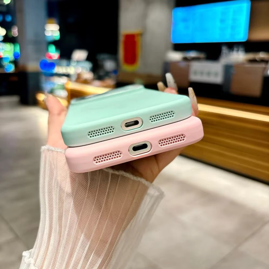 Stoßfeste Silikon Schutzhülle für Apple iPhone 12 bis 17 Pro Max mit magnetischer Aufladung und Fensterlinsenschutz in Pink - Bild 2