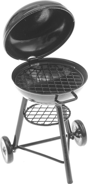 Rico Design Miniatur Grill rund Wichtelwelt Gartenparty - Bild 1