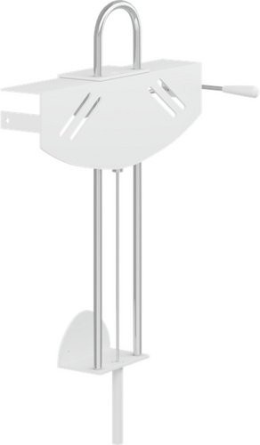 Pressalit Gestell VALUE Wandmontage manuell höhenverstellbar weiss B/H: 54 x 86 cm - Bild 1