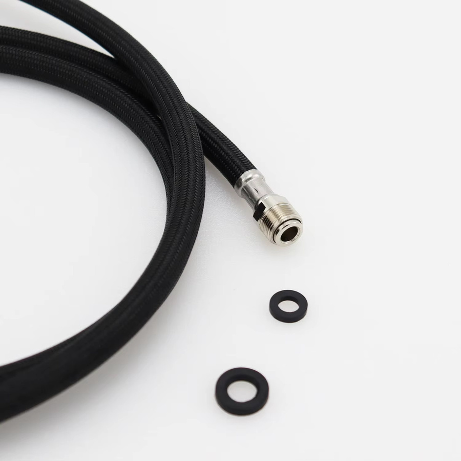 Ersatz-Sanitärschlauch aus geflochtenem Nylon für herausziehbare Küchenarmaturen, Schwarz, Durchmesser: 15 mm - Bild 2